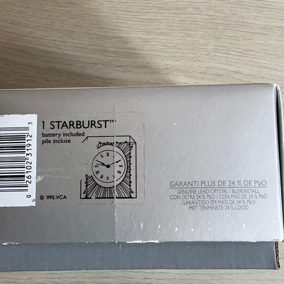 Vintage Staiger Quartz Lead Crystal Clock By Cristal d’Arques France - Picture 9 of 9